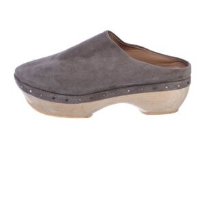 Lauren Manoogian Gray Suede Mules